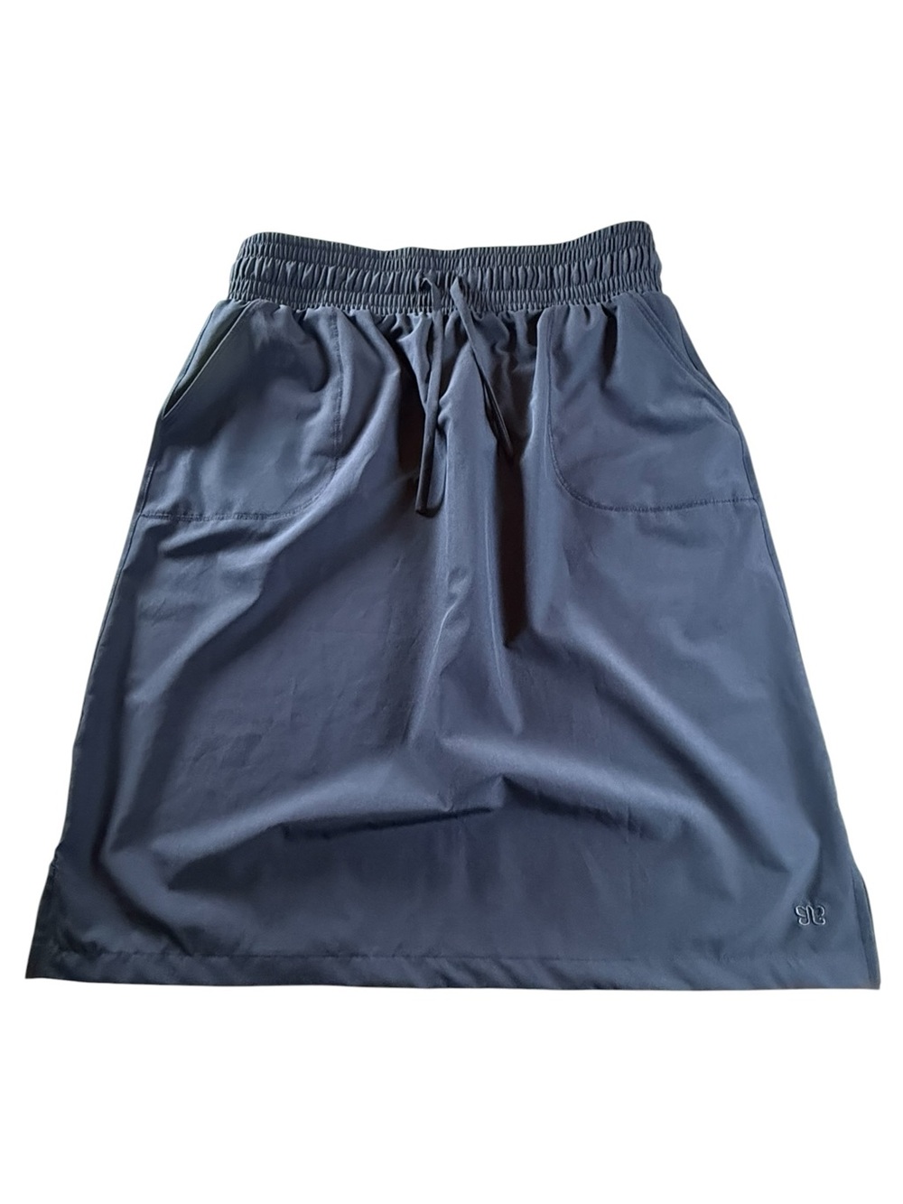 Albion Fit Away Skirt Navy Athletic Travel Skirt Pockets M Tall